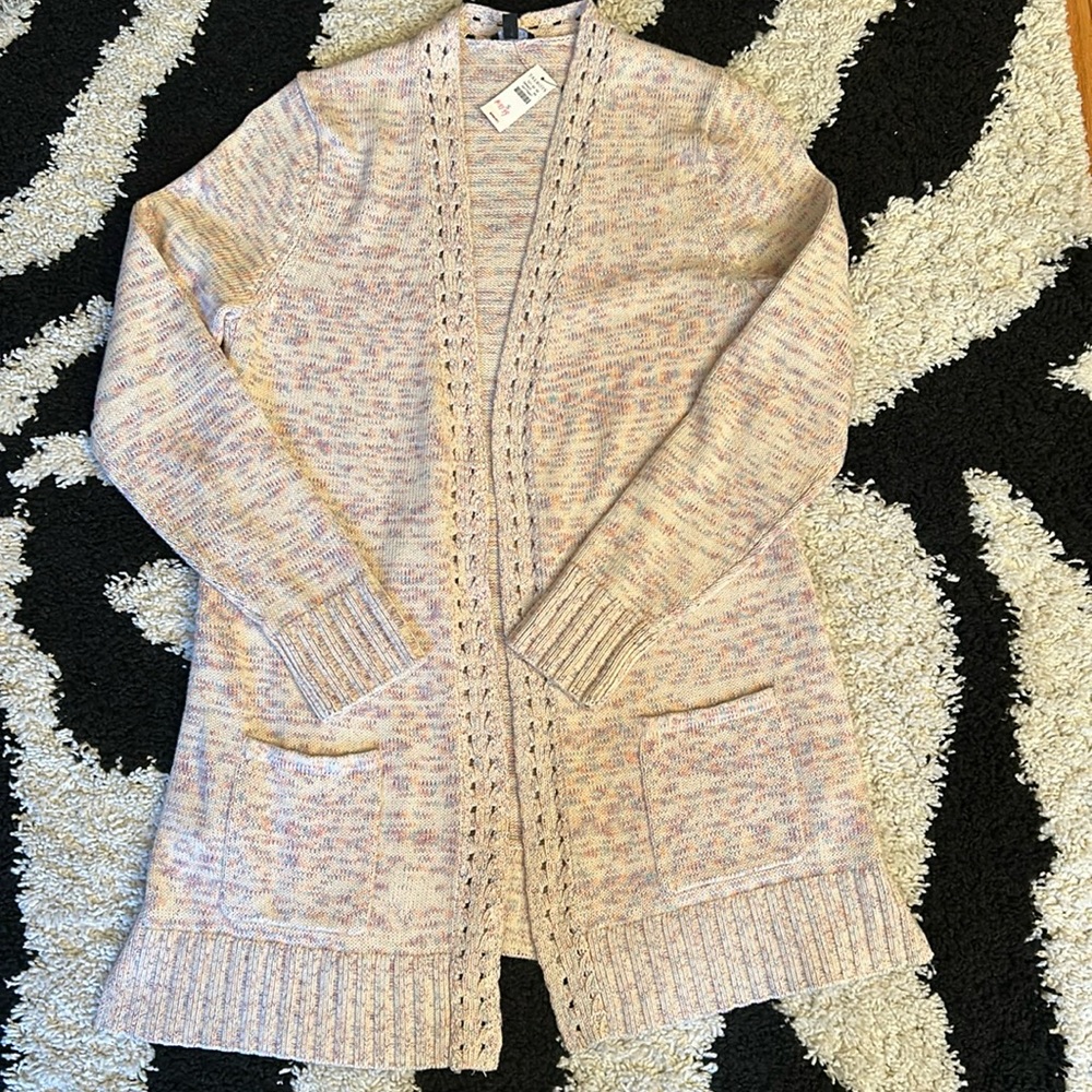 NWT Talbots Long Duster Cardigan with Pockets Size Small